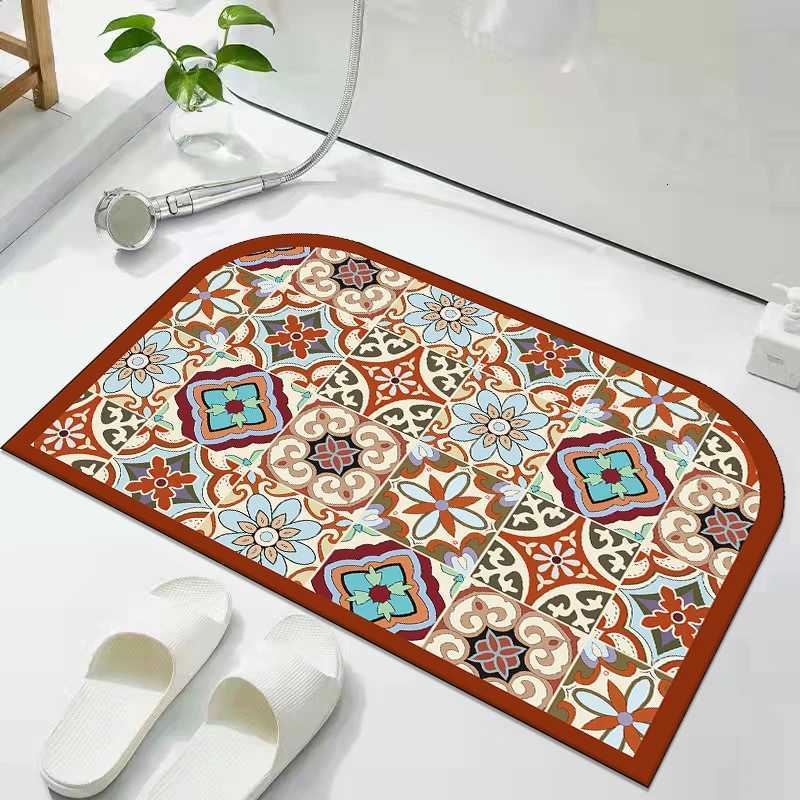 French premium toilet absorbent floor mat diatom mud bathroom door non-slip mat toilet floor mat H251205