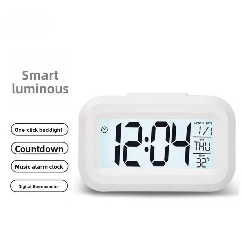 Alarm Clock Digital Clock LED Electronic With Backlight Snooze Calendar For Home Office Desktop Table Screen Display Watch M251205 - view 4