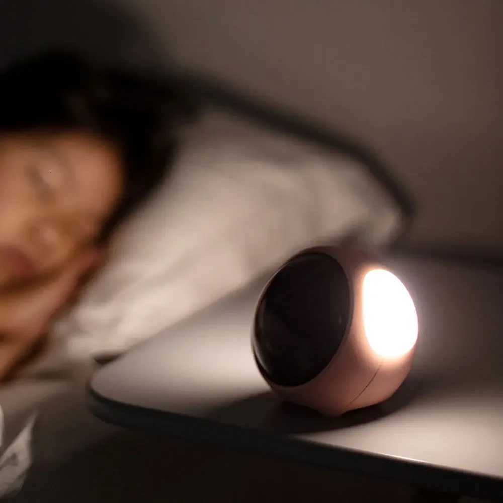 Led Awakening Light Cute Alarm Clock Electronic Watch Desk Digital Moment Bedroom Decoration Table And Accessory Smart Hour M251205 - view 5