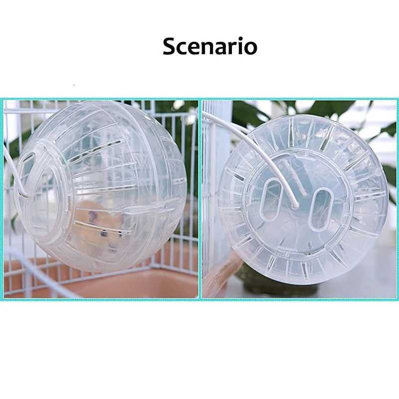 Mini Plastic Funny Hamster Running Toy Silent Rotatory Jogging Wheel Chinchilla Pet Gerbil Exercise Sport Ball for Small Animals M251205