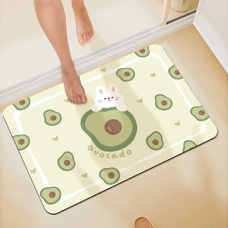 Home bathroom floor mat anti slip door mat anti slip foot mat bathroom door quick drying absorbent pad H251205