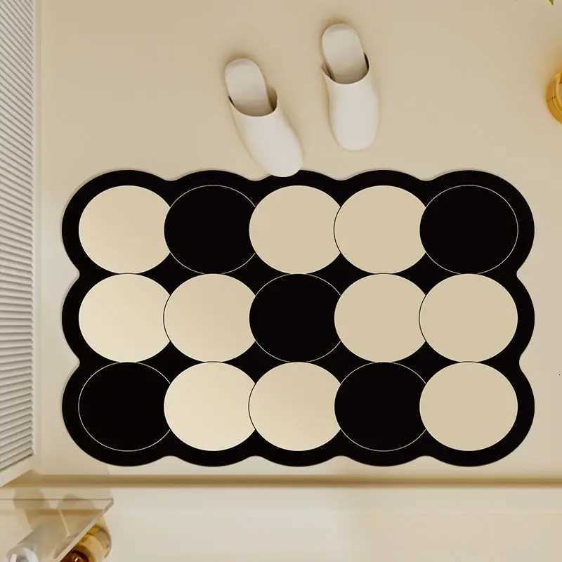 Luxury Diatomite Bathroom Shower Bath Mat Absorbent Foot Mats Non-slip Quick Dry Toilet Rugs Carpet Doormat Washable H251205