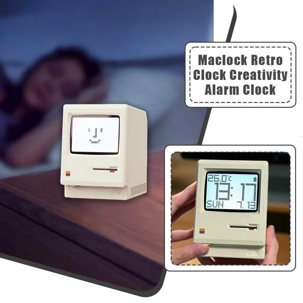 Maclock Retro Clock Creativity Alarm Clock Student Specific Wake Up Artifact Desktop Decor Computer Keyboard Accessories Gift M251205 - view 6