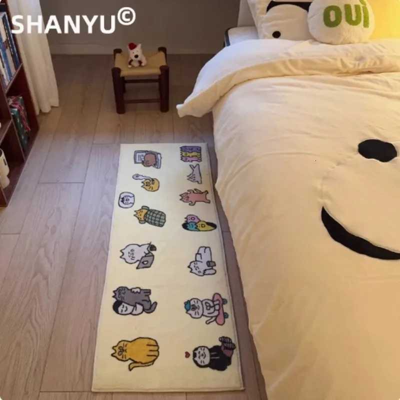 VIKAMA Carpet Summer Bedroom Long Strip Childrens Room Bedside Blanket Anti-slip Bay Window Floor Mat Home Decoration H251205