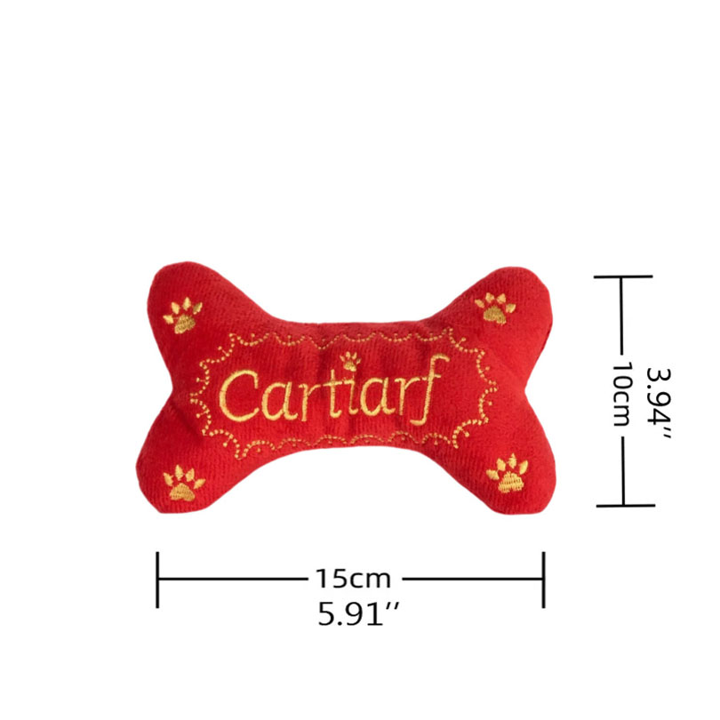 Designs Unique Squeaky Plush Dog Toys Pup Collection Toys Dog Bones