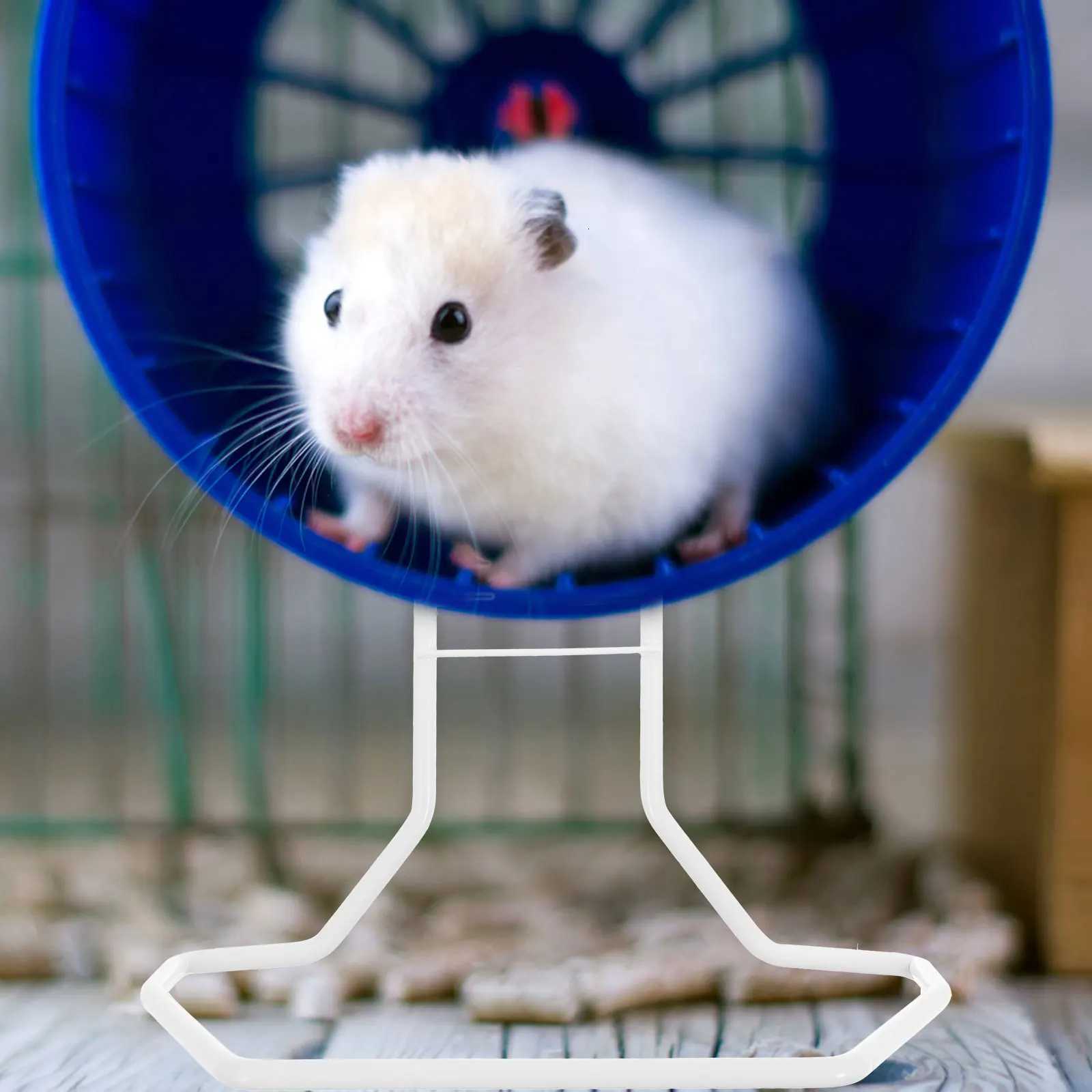 Hamster Wheel Holder Pet Running Wheel Stand 22cm Iron Quiet Easy Install Small Animal Exercise Accessories M251205
