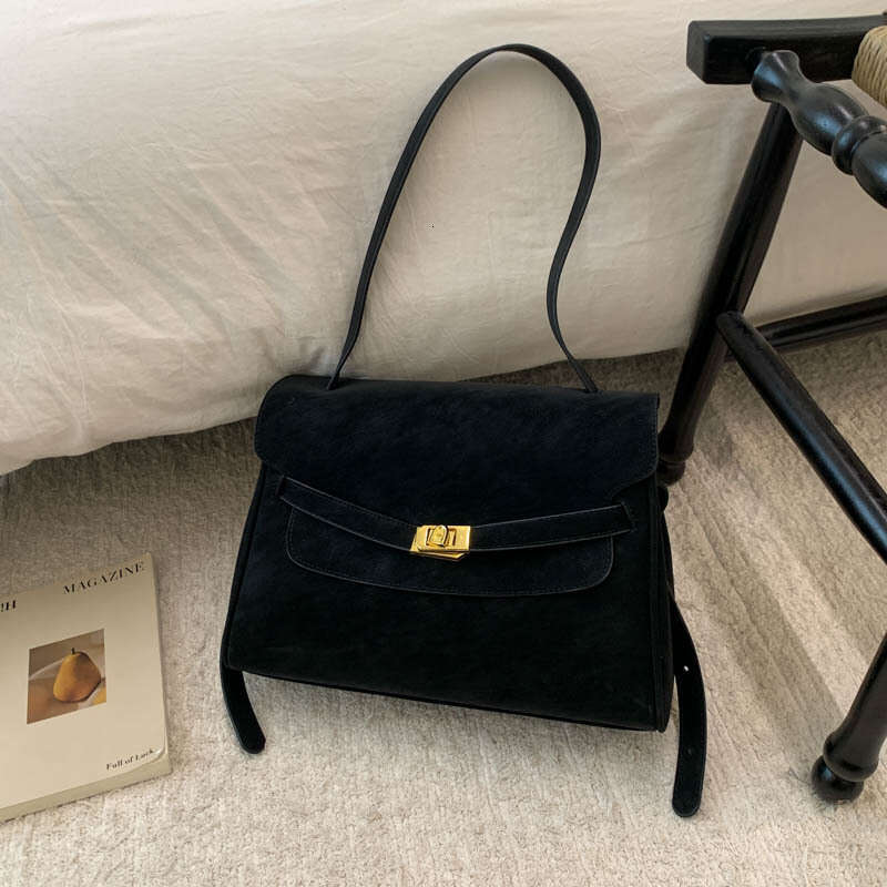 Commuting Retro Melad Brown for Women New Large Capacity Single Shoulder Crossbody High-end Tote Bag