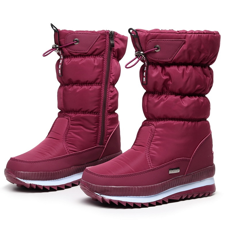 Free shipping designer snow boots high top cotton boots winter thick waterproof anti slip and plush plus plus large size multiple colors for women