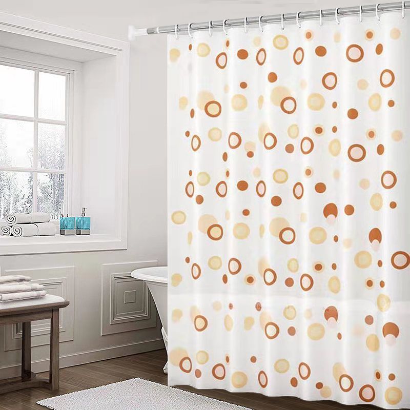 YL-37891 Bathroom Shower Curtain Waterproof and Mildew-proof Set, No Drill Required, Partition Curtain, Hanging Curtain, High-end Bathroom Curtain