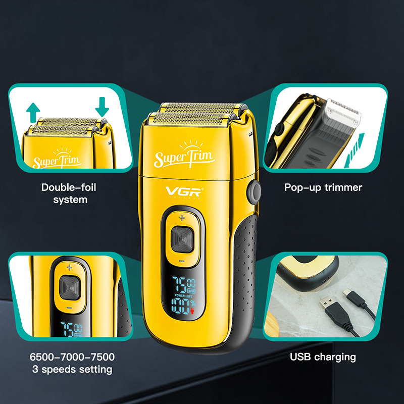 332 electric shaver reciprocating shaver men's beard portable gift boyfriend washing beard knife