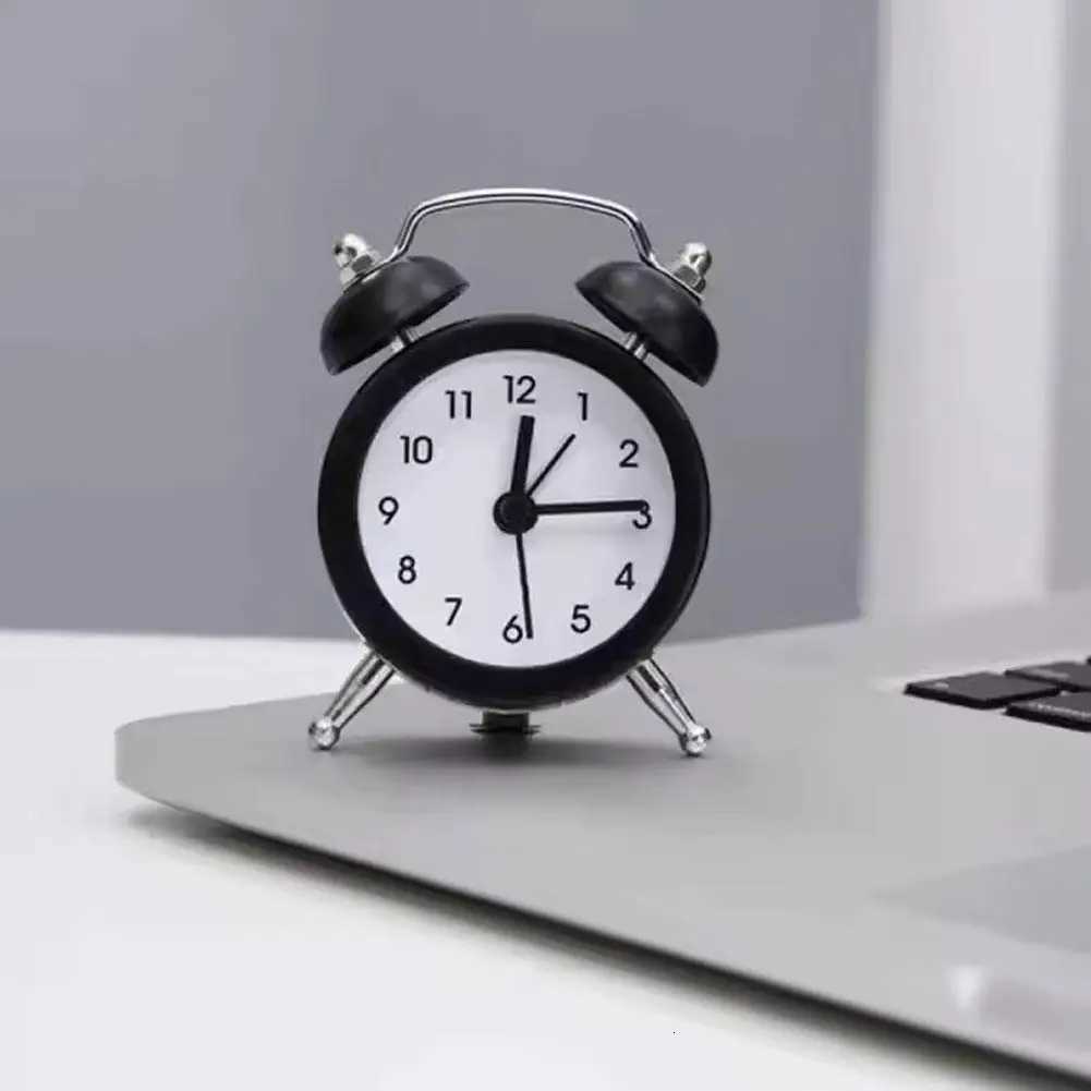 Twin Bell Loud Alarm Clock Metal Frame Loud Alarm Battery Operate Desk Table Alarm Clock For Bedroom And Home Decoration M251205 - view 5