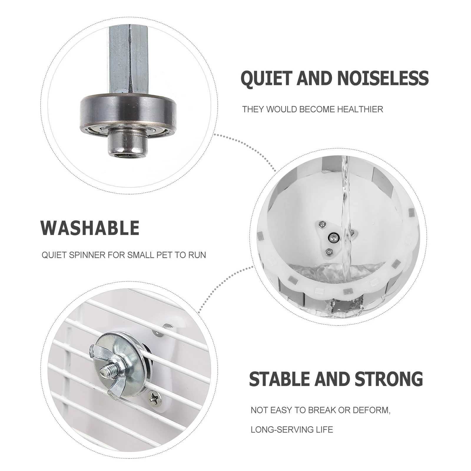 Small Pet Quiet Running Wheel Hamster Exercise Cage Accessory Tool for Hamster Gerbil Mouse Agility Training M251205