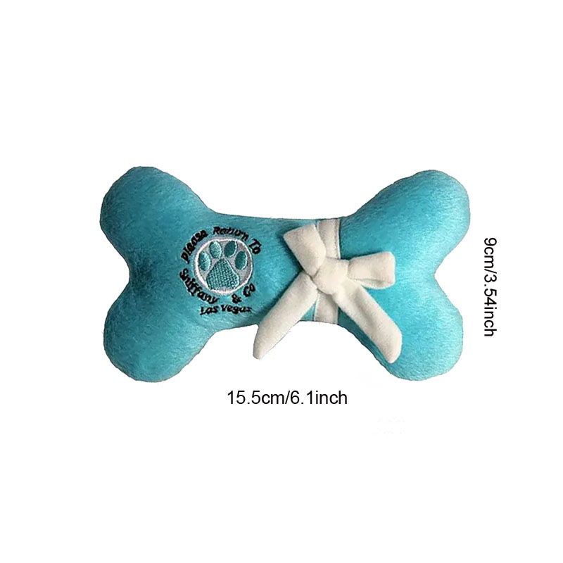 Designs Unique Squeaky Plush Dog Toys Pup Collection Toys Dog Bones