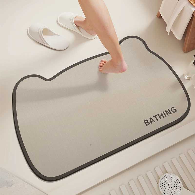 VIKAMA Bathroom Floor Mat Diatom Mud Anti-Slip Absorbent Mat Bathroom Toilet And Kitchen Door Mat Home Decoration H251205