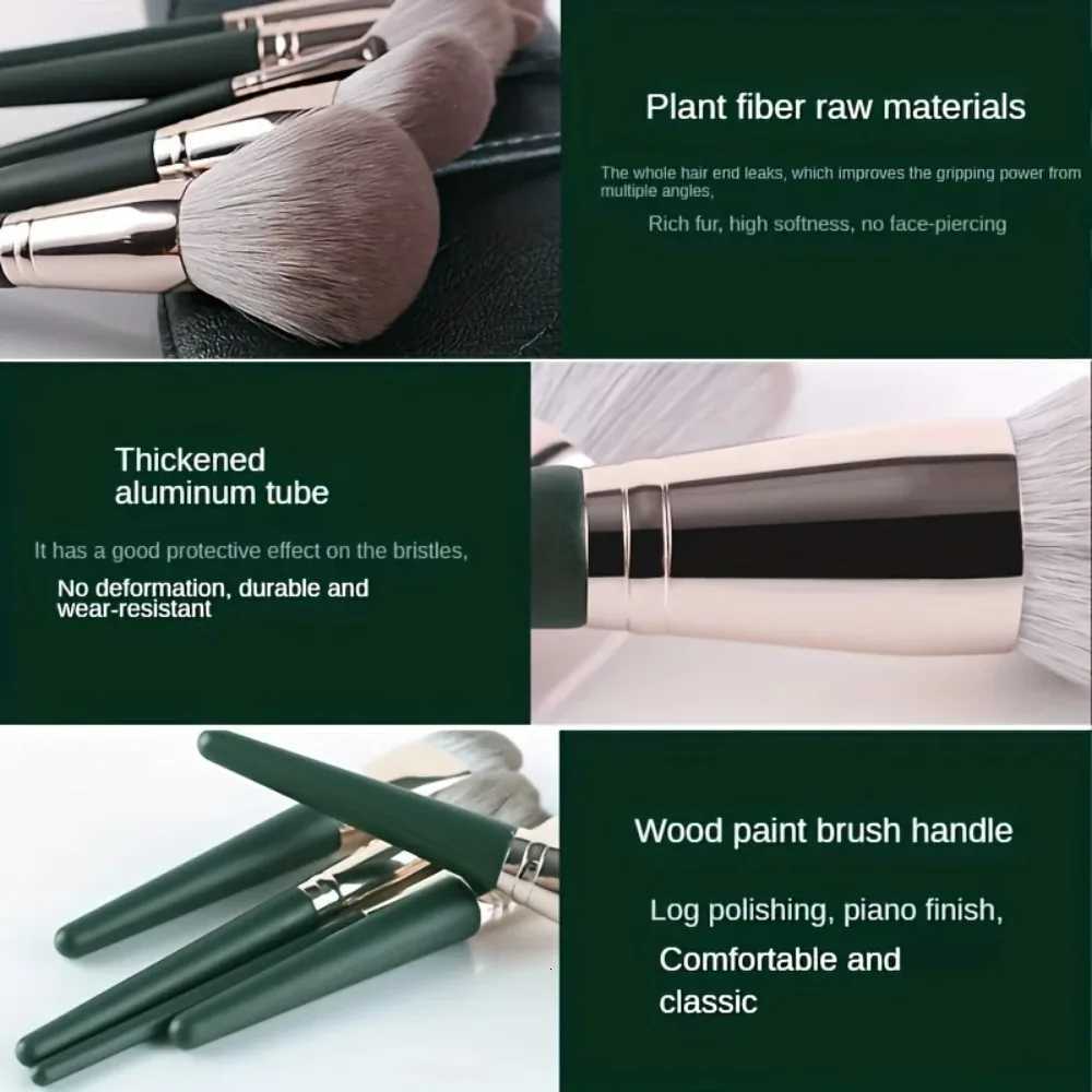 14-Piece Luxury Makeup Brush Set - Professional Full Face And Eye Detail Brushes Super Soft For Applying Foundation Blush EtcT251205