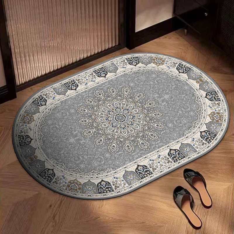 Bathroom floor mat bathroom door diatom mud absorbent foot mat toilet toilet non-slip mat carpet H251205