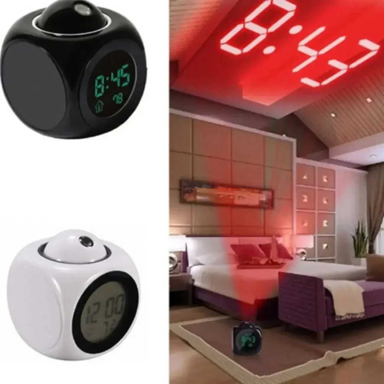 Projection Alarm Clock Ceiling Display Snooze Desk Table Clock Voice Multifunction Digital Projection Clock Temperature Displ M251205 - view 6