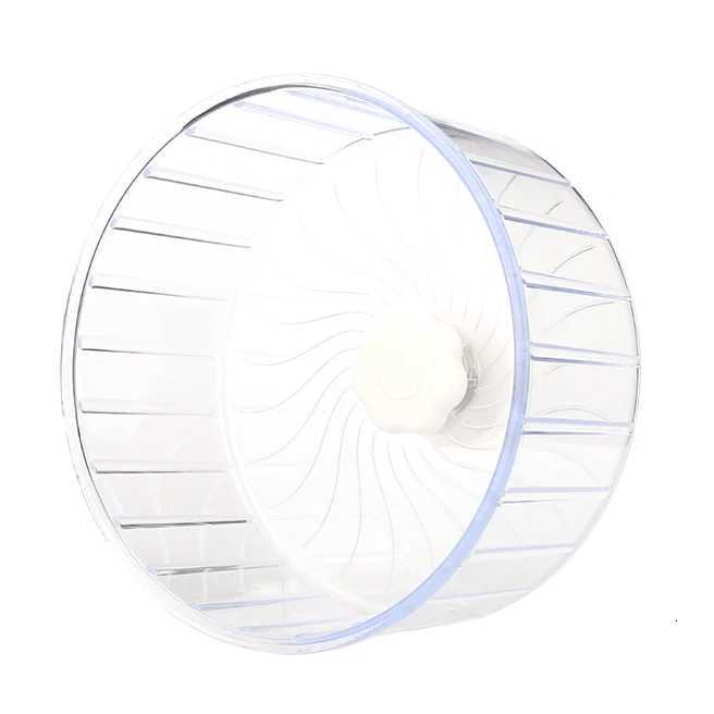 14cm Clear Wheel Hamster Dual Axis Crystal Treadmill Silent Hamster Wheel M251205
