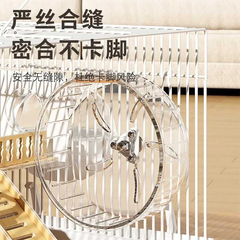Hamster Running Wheel Golden Bear Pet Exclusive Soothing Toy Silent Stand Roller Hamster Cage Running Wheel M251205