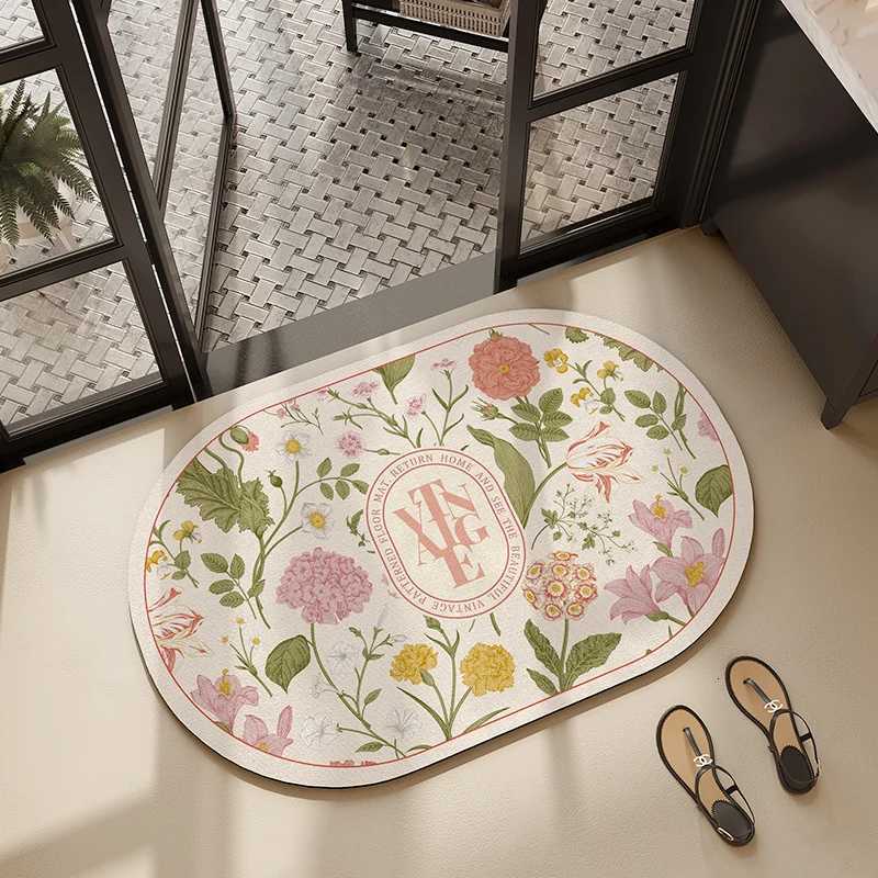 VIKAMA Bathroom Water Absorbing Mat - High-End Luxury Mansion Villa Customized Luxury Foot Mat - Quick-Drying Home Decoration H251205