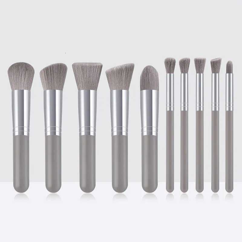 10PCs Minin Makeup Brush Set Cosmetict Makeup For Face Make Up Tools Women Beauty Professional Foundation Blush EyeshadowT251205