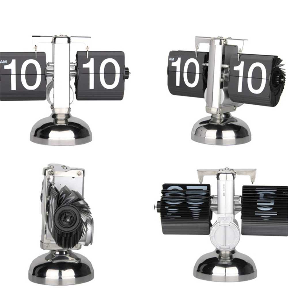 A Flipping Clock with Page Turning Automatically for Modern Home Decoration Full of Sense of Technology Retro Table Clock M251205 - view 7