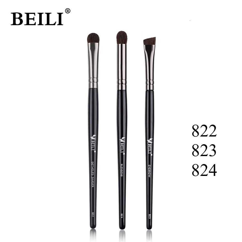 Black 1/3Pcs Makeup Brushes Natural Synthetic Hair Eyeshadow Blending Eyeliner Makeup Brush Set makeup brush setT251205