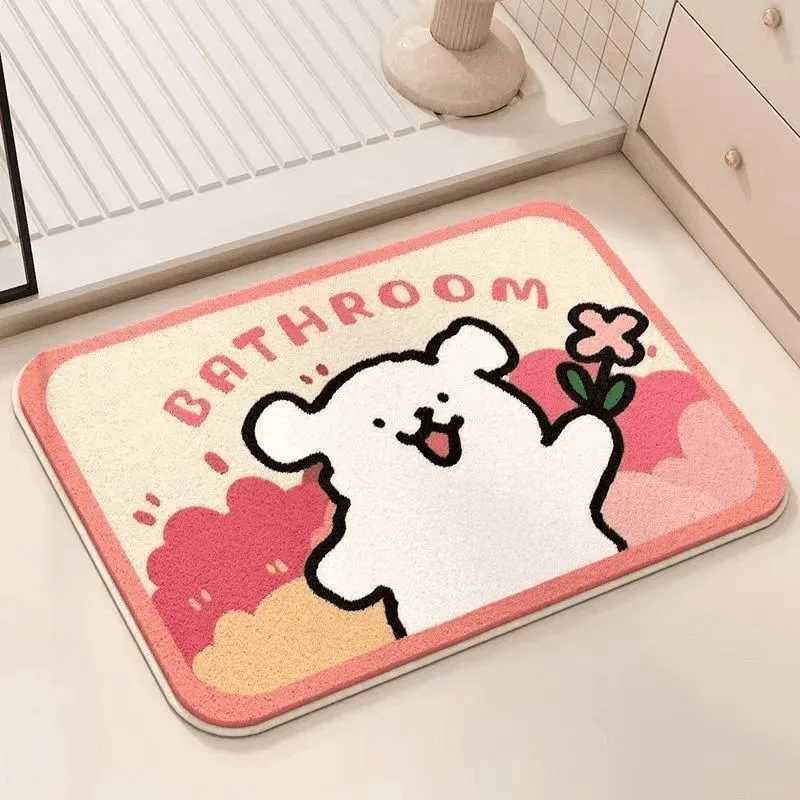 VIKAMA Cartoon Bathroom Floor Mat Entrance Floor Protector Anti-Slip Mat for Bedroom Carpet for Living Room Home Decoration H251205