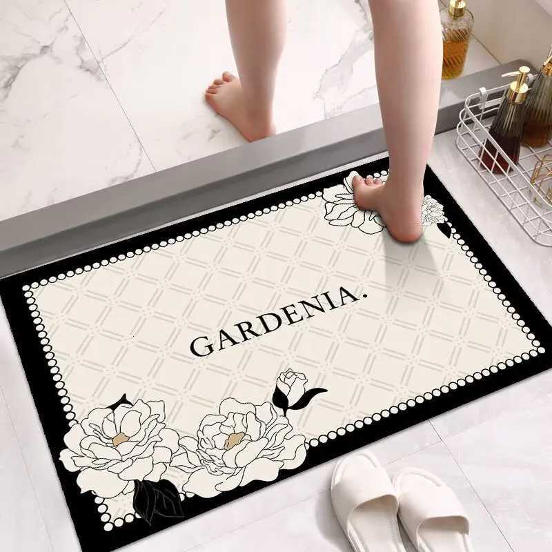 Bathroom floor mat diatom mud absorbent mat toilet door non-slip foot mat toilet toilet quick-drying carpet H251205