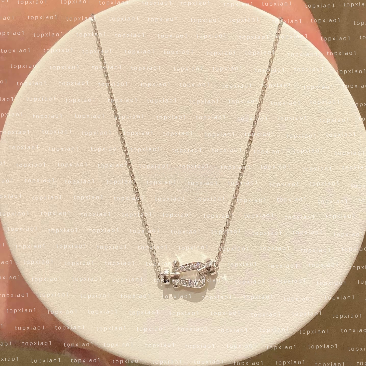 fredd necklaces designer Freded Force 10 necklaces women U-Shaped mini Half Diamond Horseshoe Buckle necklace designer for women Freddie fredly necklace for men