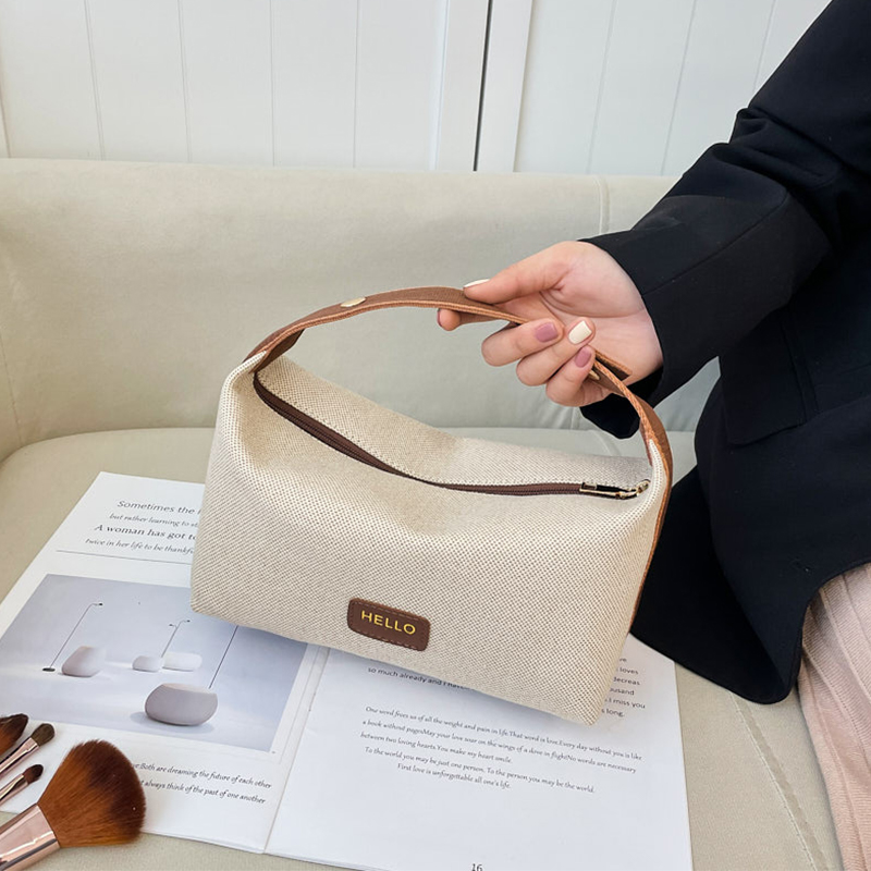 Stylish New Arrival: Large Capacity Tote Makeup Bag - Versatile Travel Toiletry & Skincare Organizer - Premium Commuter Bag for Women