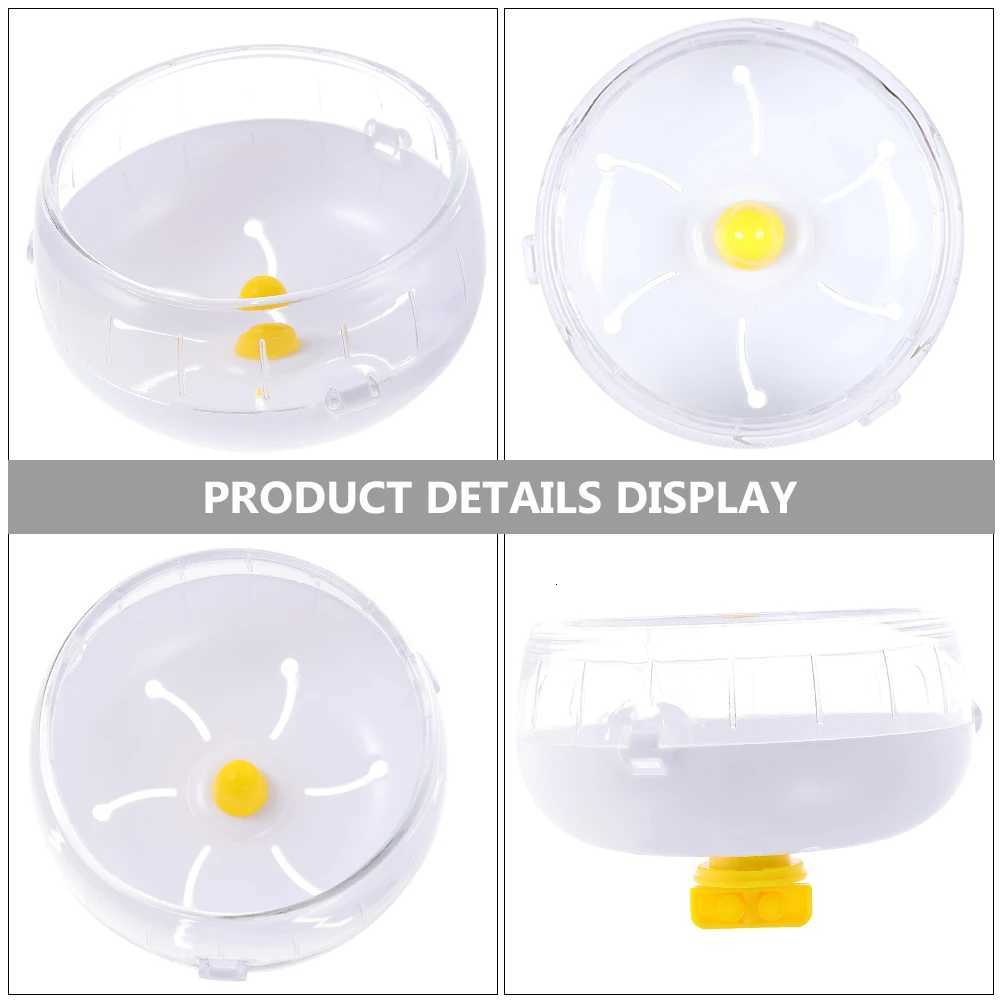 Silent Running Wheel for Hamster Gerbil Hedgehog Chinchilla Guinea Pig 21cm Transparent Pet Exercise Toy Supplies M251205