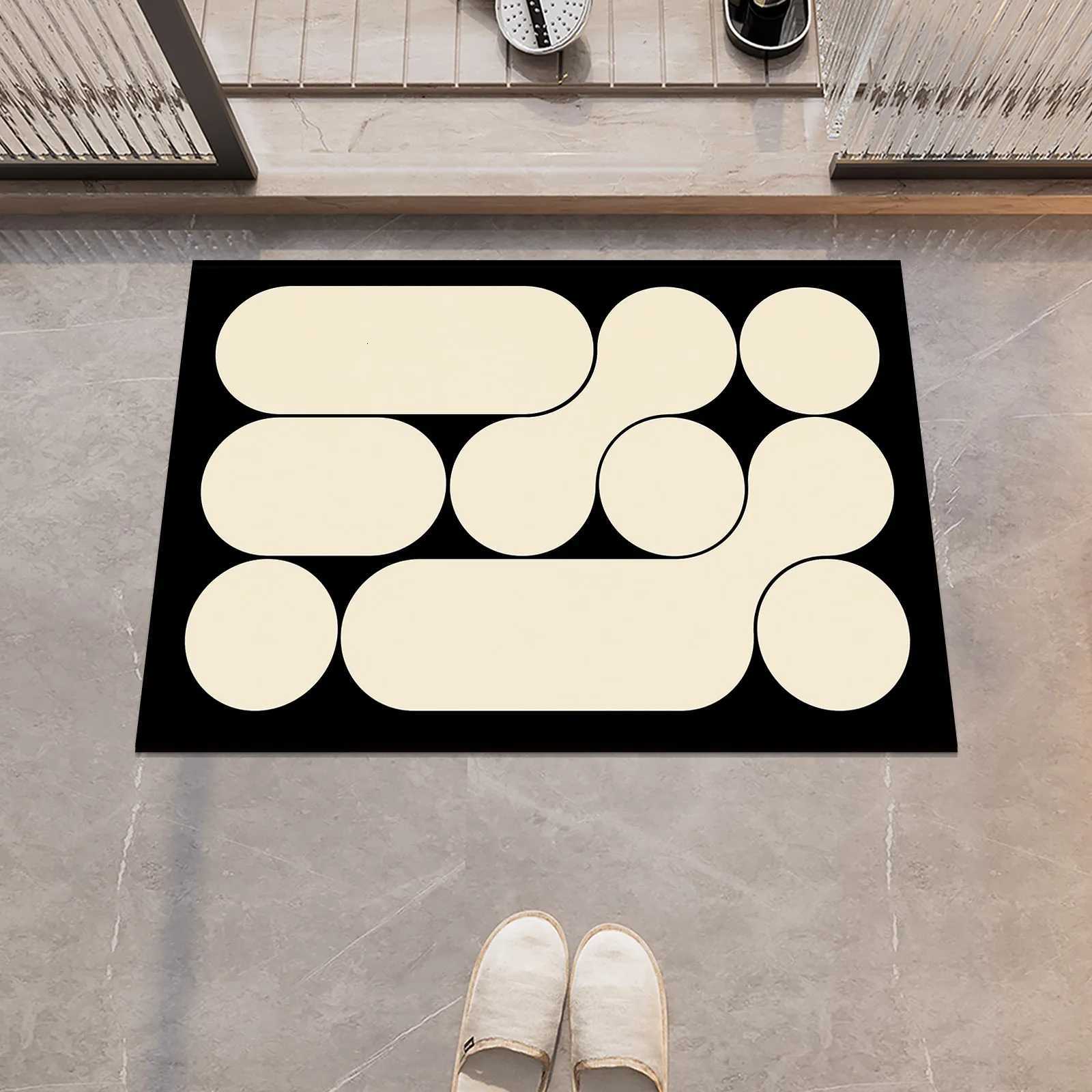 Diatomite Super Absorbent Bath Mat Bathroom Non-slip Foot Mats Quick Dry Shower Carpet Toilet Rugs Doormat Washable H251205