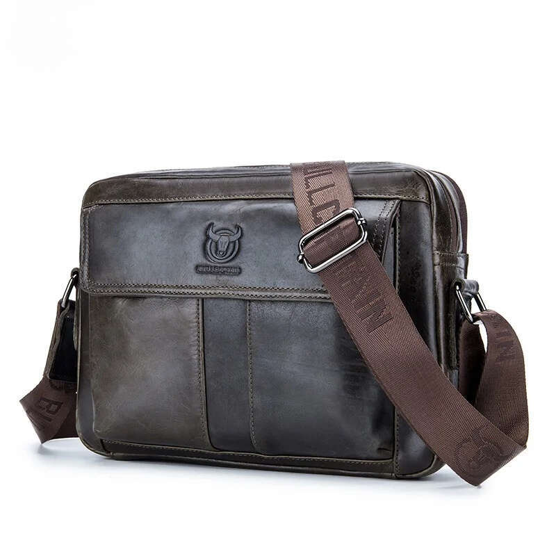 Shoulder Bags Totes Hobo BULLCAPTAIN Genuine Leather Men S Crossbody Bag Large Capacity Casual Multifunctional Handbag A Fashion Business Briefcase