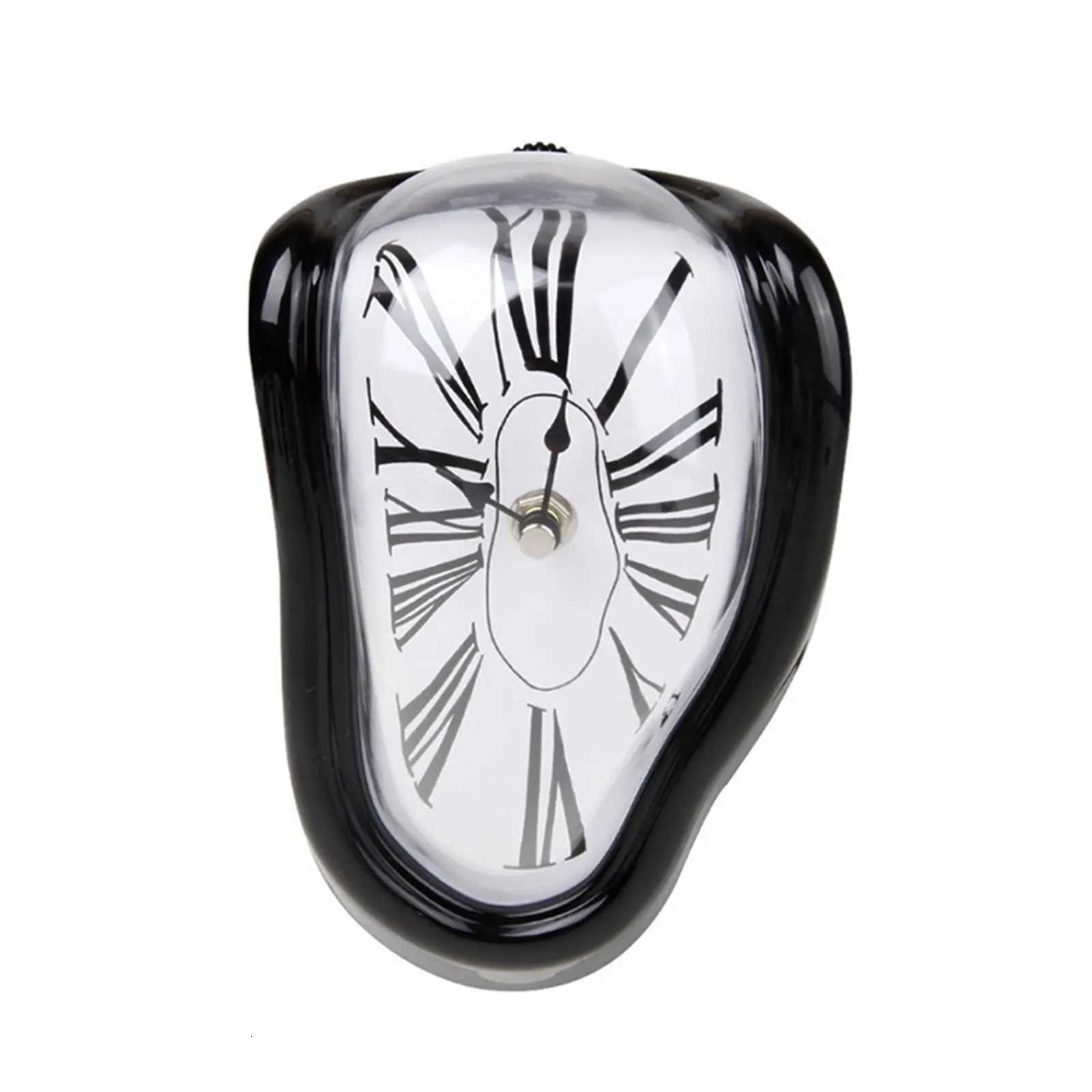 Vintage Clock Surrealism Melting Clock Roman Number Vintage Melting Table Clock Exquisite Deformation Clock for Home Office M251205 - view 3