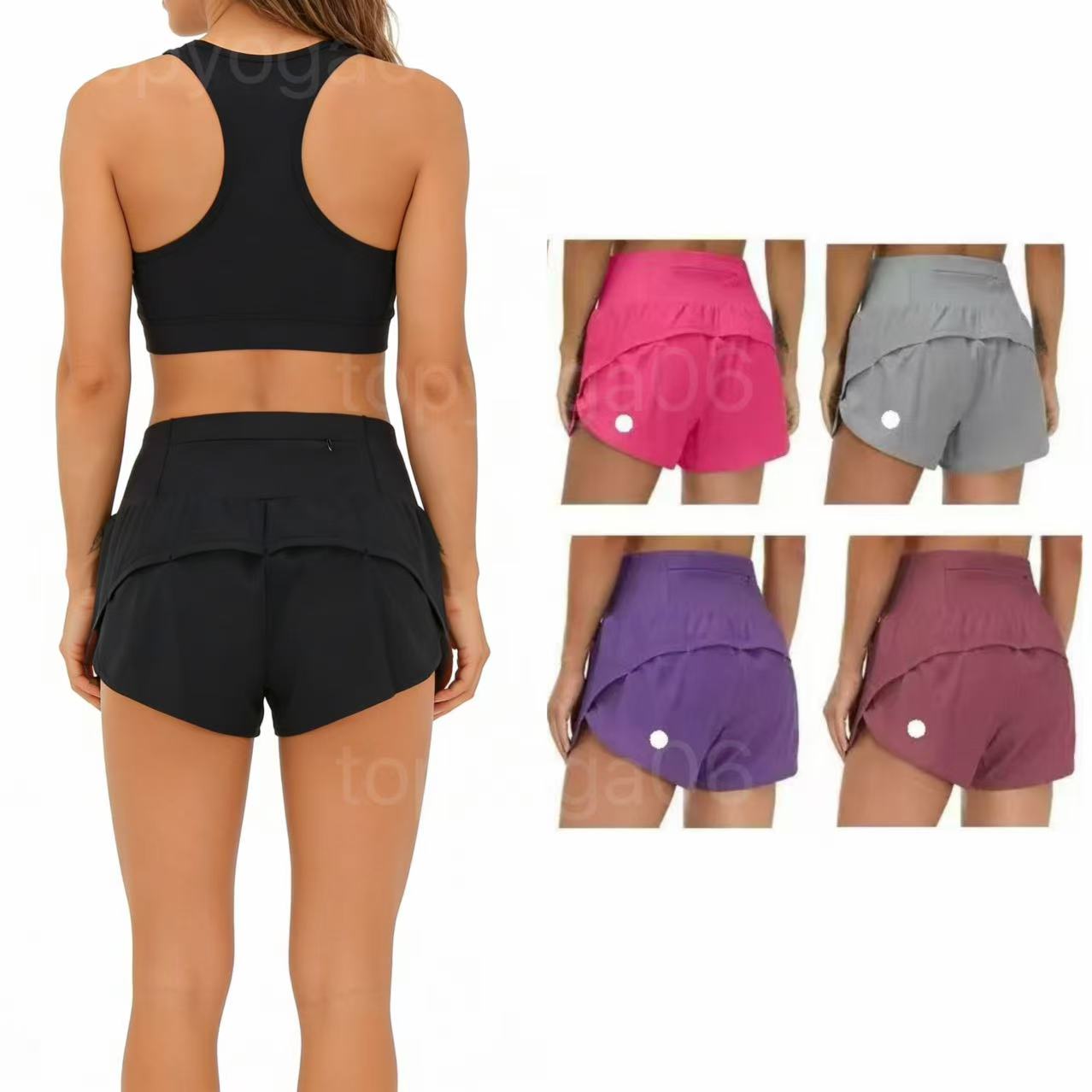 5a New Speed up Short Women's High Waisted Running Quick Dry Athletic Workout Shorts jump close skin have ed Loose no awkward yoga Pilates Jogging gym pants