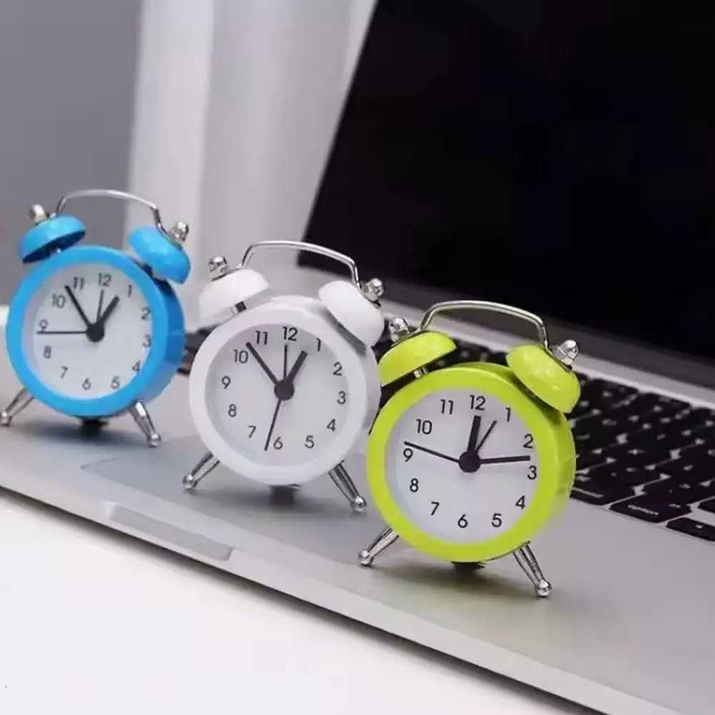 Twin Bell Loud Alarm Clock Metal Frame Loud Alarm Battery Operate Desk Table Alarm Clock For Bedroom And Home Decoration M251205 - view 3