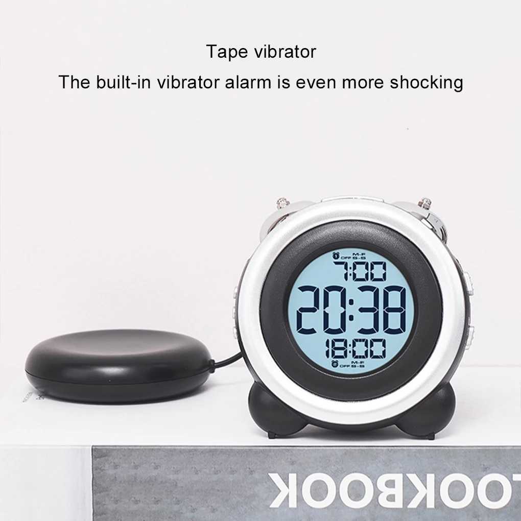 Super Loud Vibration Digital Alarm Clock with Vibrator Multi-Functional Dual Alarm Clock for Heavy Sleeper Deaf Hard of Hearing M251205 - view 4