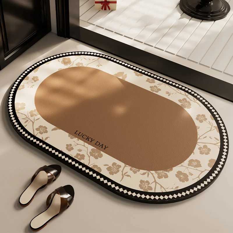 Bathroom absorbent diatom mud toilet non-slip doormat toilet floor mat toilet carpet H251205