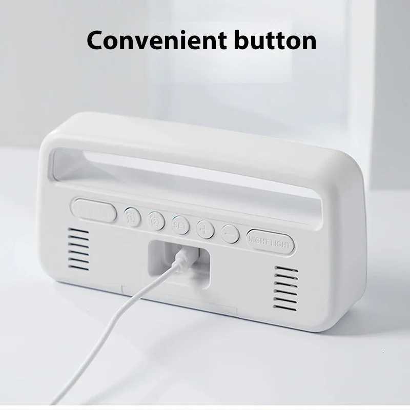 Digital Alarm Clock with Ambient-Light Date Dual Alarms Electronic Table Clock Brightness Adjustment Sleep Mode Home LED Clocks M251205 - view 7