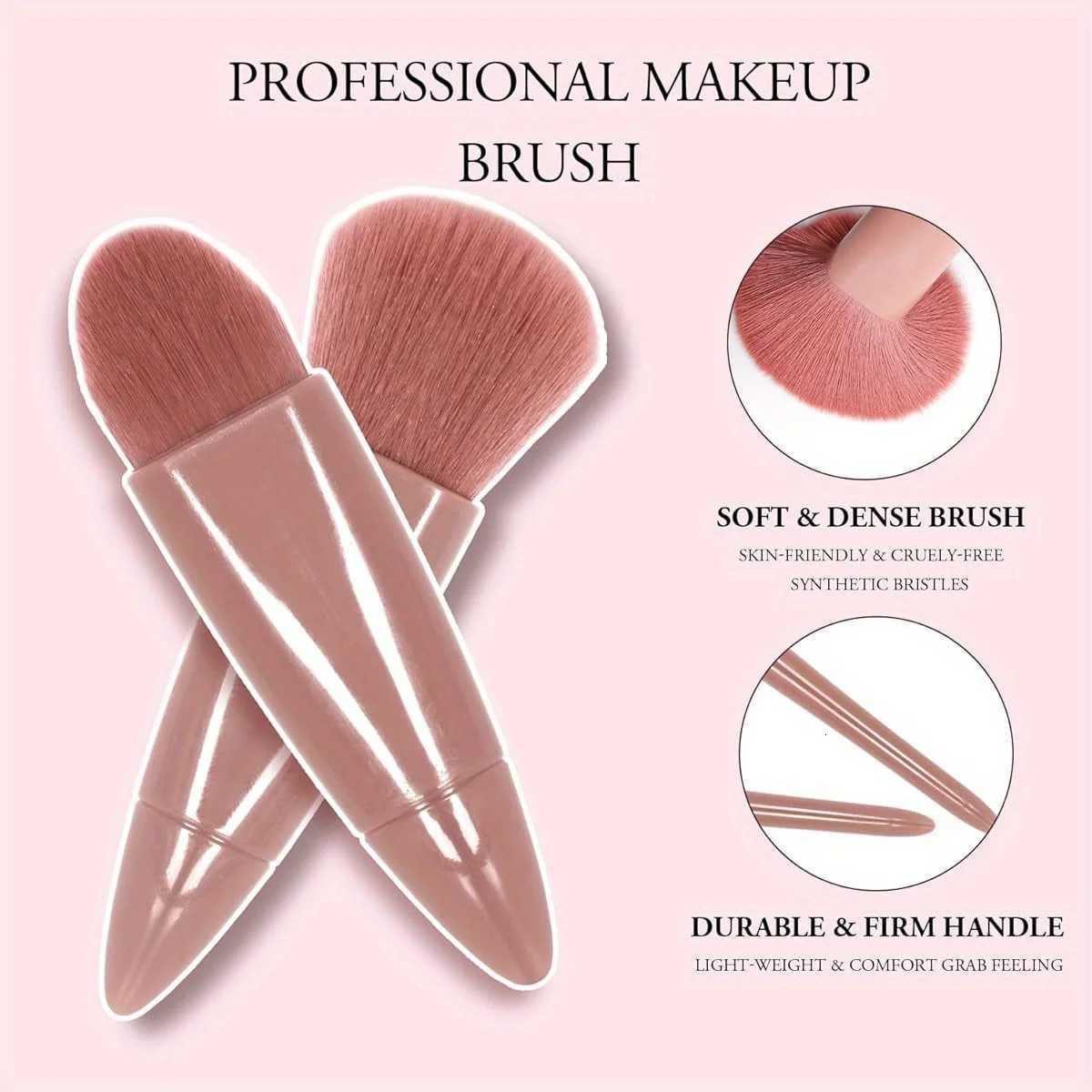 Travel Makeup Brush Set 5-Piece Professional Mini Makeup Brush Set Multiple Brush Heads Compact And Portable With Storage BoT251205