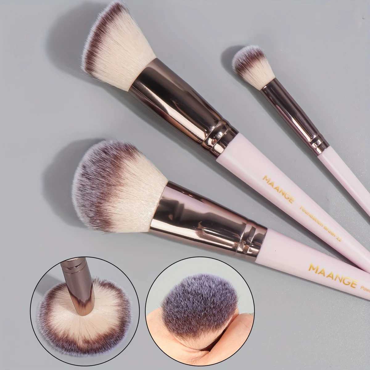 MAANGE 30pcs Professional Makeup Brush Set Foundation Concealers Eye Shadows Powder Blush Blending Brushes Beauty Tools with BagT251205