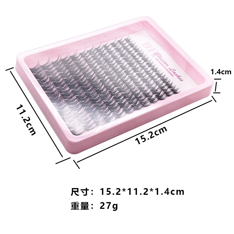 DIY Segmented False Eyelashes Transparent Stem Natural Dense Single Cluster Self-Adhesive Eyelashes 251106
