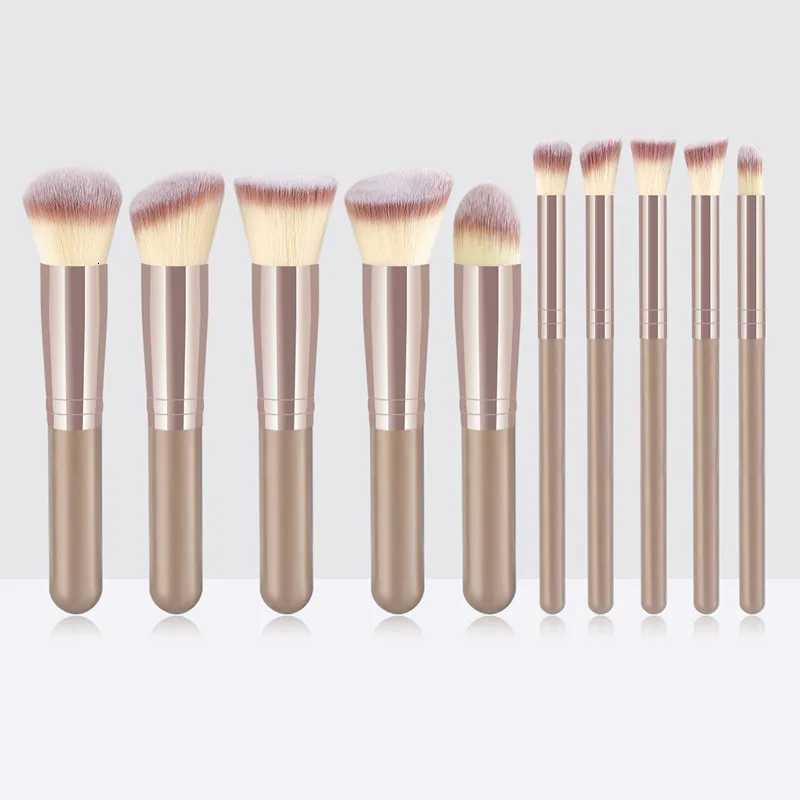 10PCs Minin Makeup Brush Set Cosmetict Makeup For Face Make Up Tools Women Beauty Professional Foundation Blush EyeshadowT251205