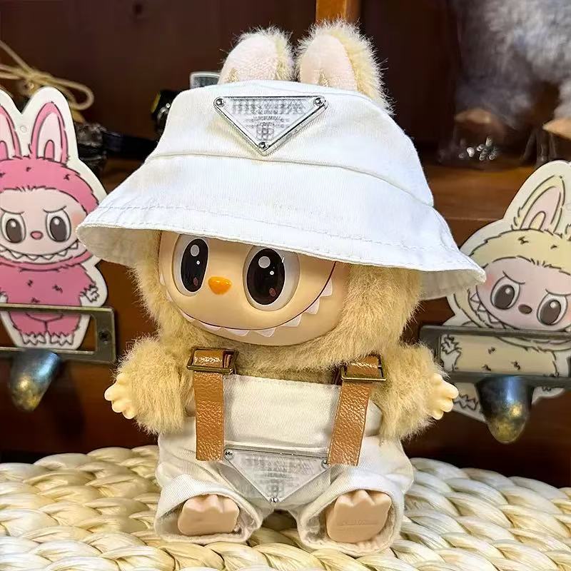 Designer Labubu Doll Outfit 17cm Only Clothes Advanced Design Customization Heartbeat Gorgeous Bags Dresses Accessories labubu doll clothes