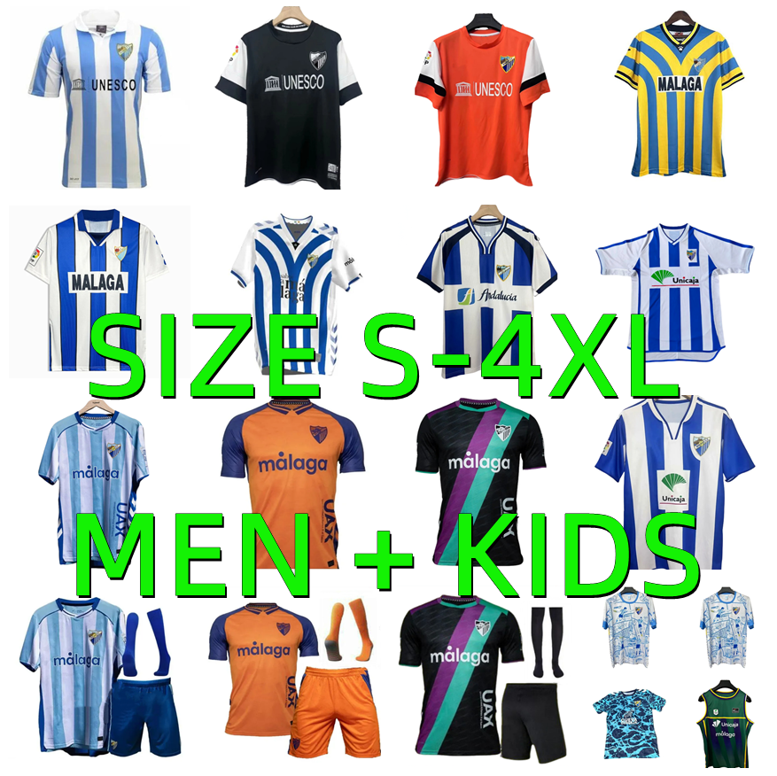 25 26 Malaga CF soccer jerseys 2025 2026 ANTONITO C. DIONI CASTEL MEDINA BATURINA D.LARRUBIA 97 98 99 05 06 12 13 retro ISCO Maillots De Foot Football Shirt Men kids