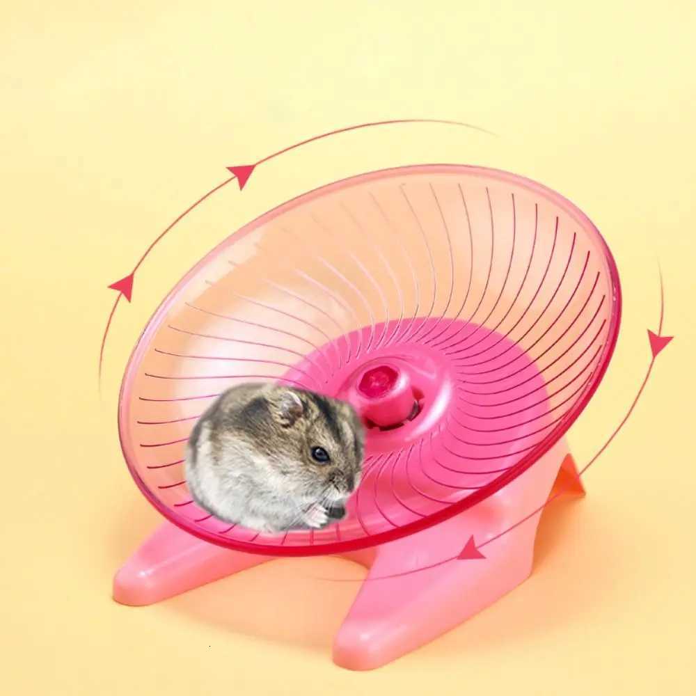 Transparent Pet Hamster Flying Saucer Anti-Slip Rat Toys Cage Hamster Running Wheels Indoor Exercise Toys Squirrel Wheel M251205