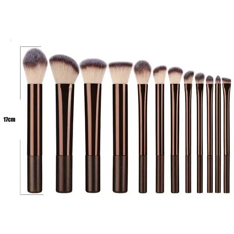 10/12PCS Makeup Brush Set Foundation Concealer Powder Eyeshadow Blush Brush Blending Cosmetic Beauty Tool for FaceT251205