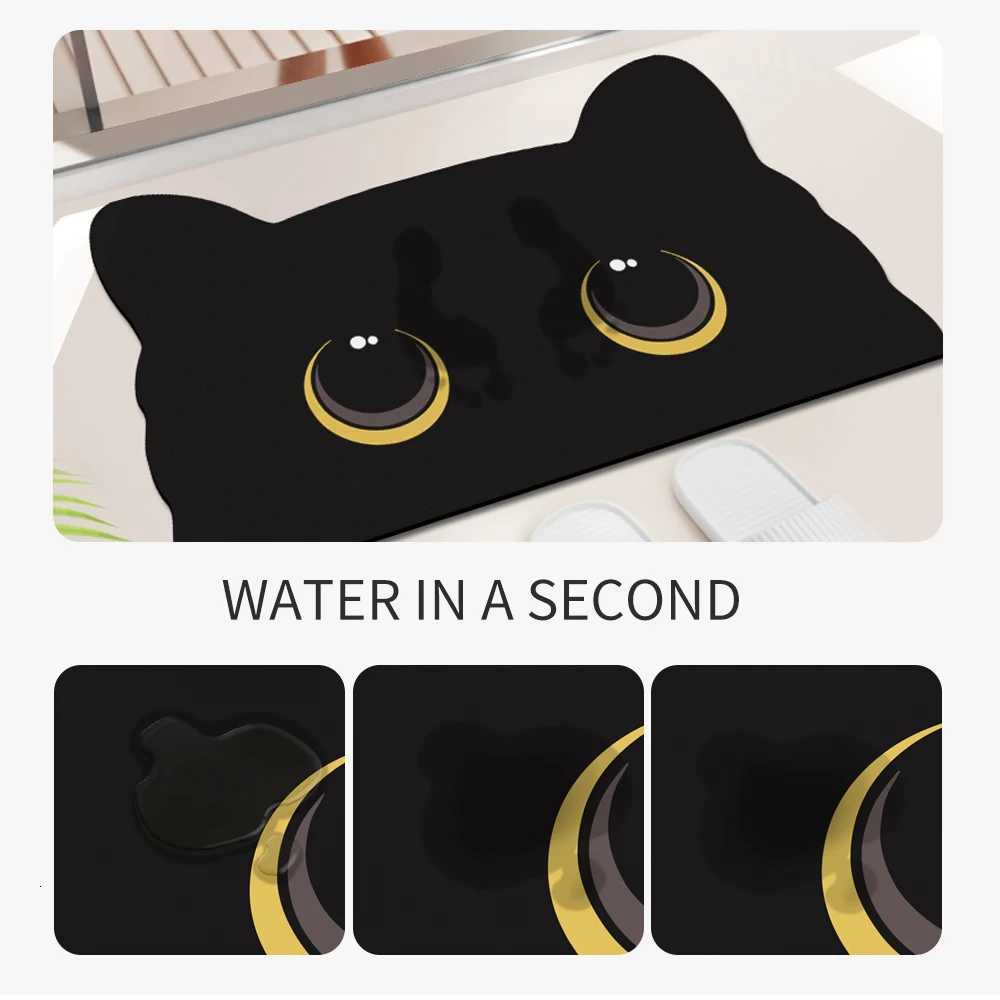 Creamy style Bathroom Diatom Mud Floor Mat Toilet Non-slip Foot Mat Household Water Absorption Quick Drying Anti-drop Sof H251205