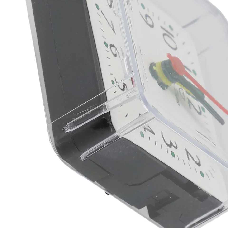 Compact Battery Operated Small Alarm Clock for Bedside Use Quartz Movement with Beeping For Wake Up Sound Easy Read M251205 - view 5